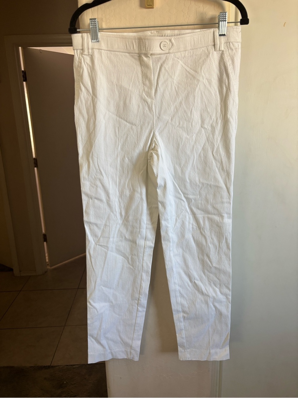 NWT Jules & Leopold White Textured Dress Pants